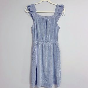 Monteau L.A. blue and white sundress. Size M.